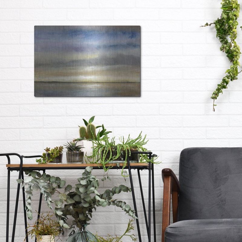Red Barrel Studio® «Evening Calm I» par Tim O'Toole, art mural en métal, H 12 po x l 16 po