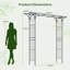 205cm W x 52cm D Metal Arbour-122259506