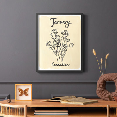 Birth Month I Framed Print - Solid Wood