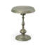 Table d'appoint Elegant Silver 18,5 po x 24 po forgée à la main avec finition nickel antique