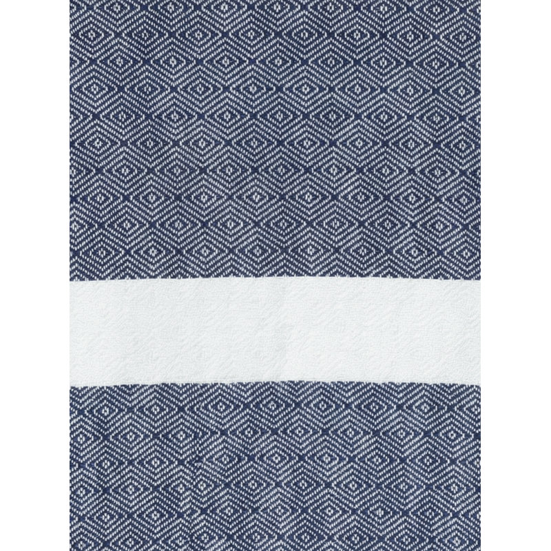 Charleston Stripe Turkish Cotton Beach Towel, Marine