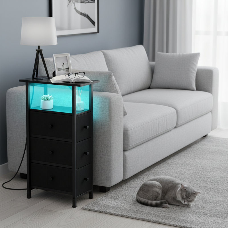 End Table, Black