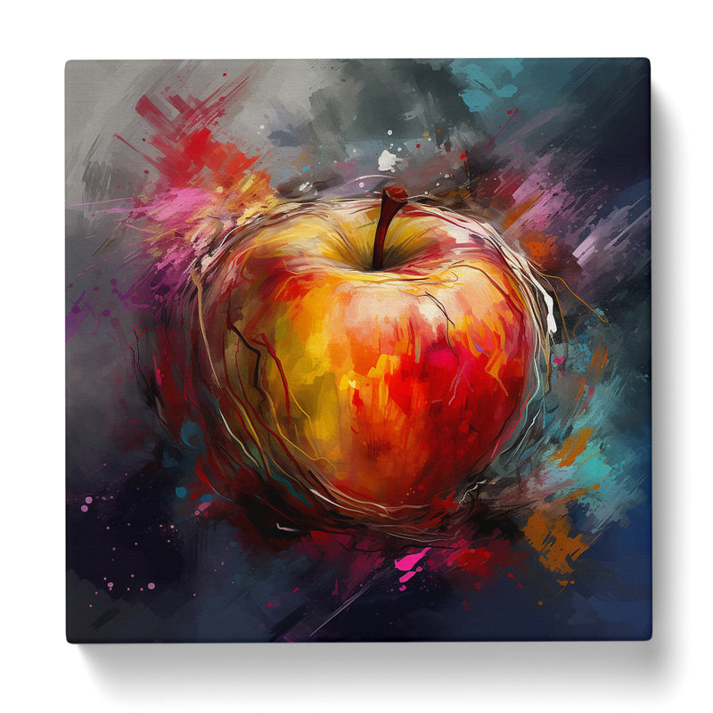 Apple Expressionism No.5 - Print, 35cm H x 35cm W x 3cm D