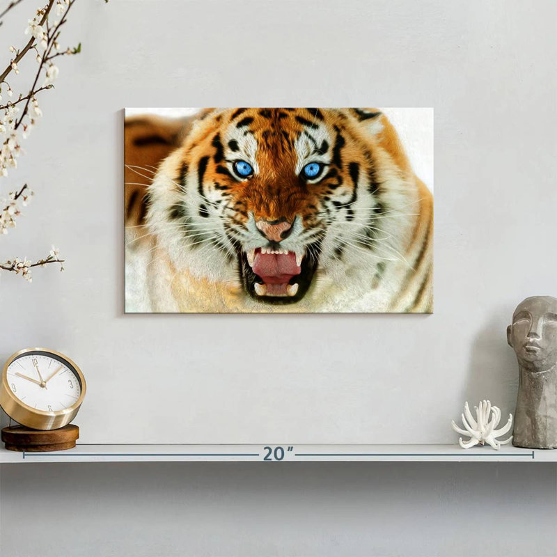 Brampt Furious Tiger, 8" H x 12" W