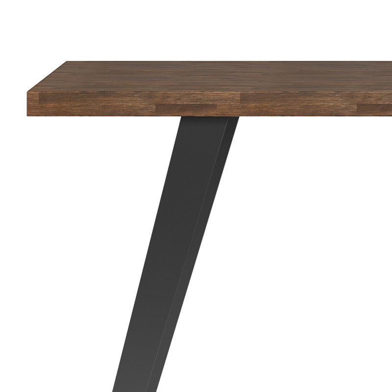 Lowry Rustic Natural Aged Brown Acacia Wood Desk