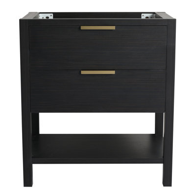 Tablette de meuble-lavabo noir 30 po Chestnut