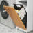 Bathroom Side Cabinet with Bamboo Front & Hamper - Natural/White