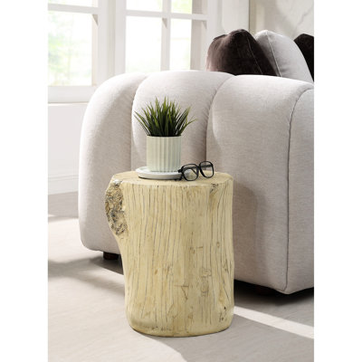Table moderne en fibre de béton brun naturel - Idéale pour le décor de la maison
