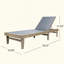 Chaise longue d'extérieur confortable et élégante pour des moments de détente, fabriquée à partir de matériaux durables