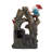 8.3X4.7X13.8" Decorative Woodland Gnome Water Fountain With LED Light