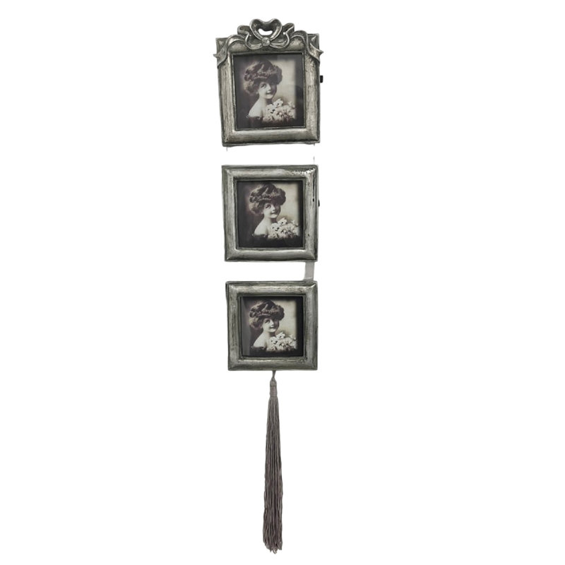 Grey Embossed Picture Frame
