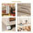19.69" Side Wide Folding Storage Cabinet