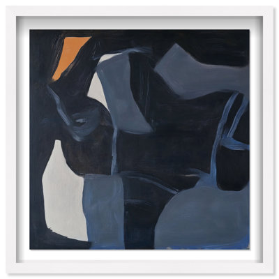 Obscured Voices II Shadowbox Abstract Print by Oliver Gal, Black Frame, 12 x 12