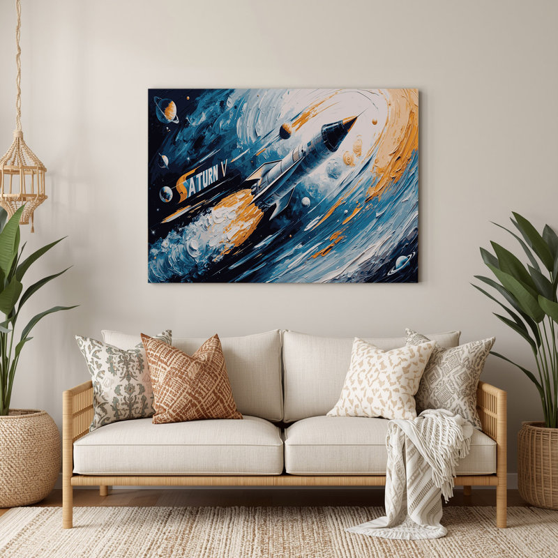 Space 1960s NASA mission, art mural gris en métal, H 240 po x l 240 po x P 0,05 po