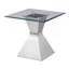 Table de bout en acier inoxydable Unaisah