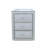 3-Drawer Mirrored Nightstand
