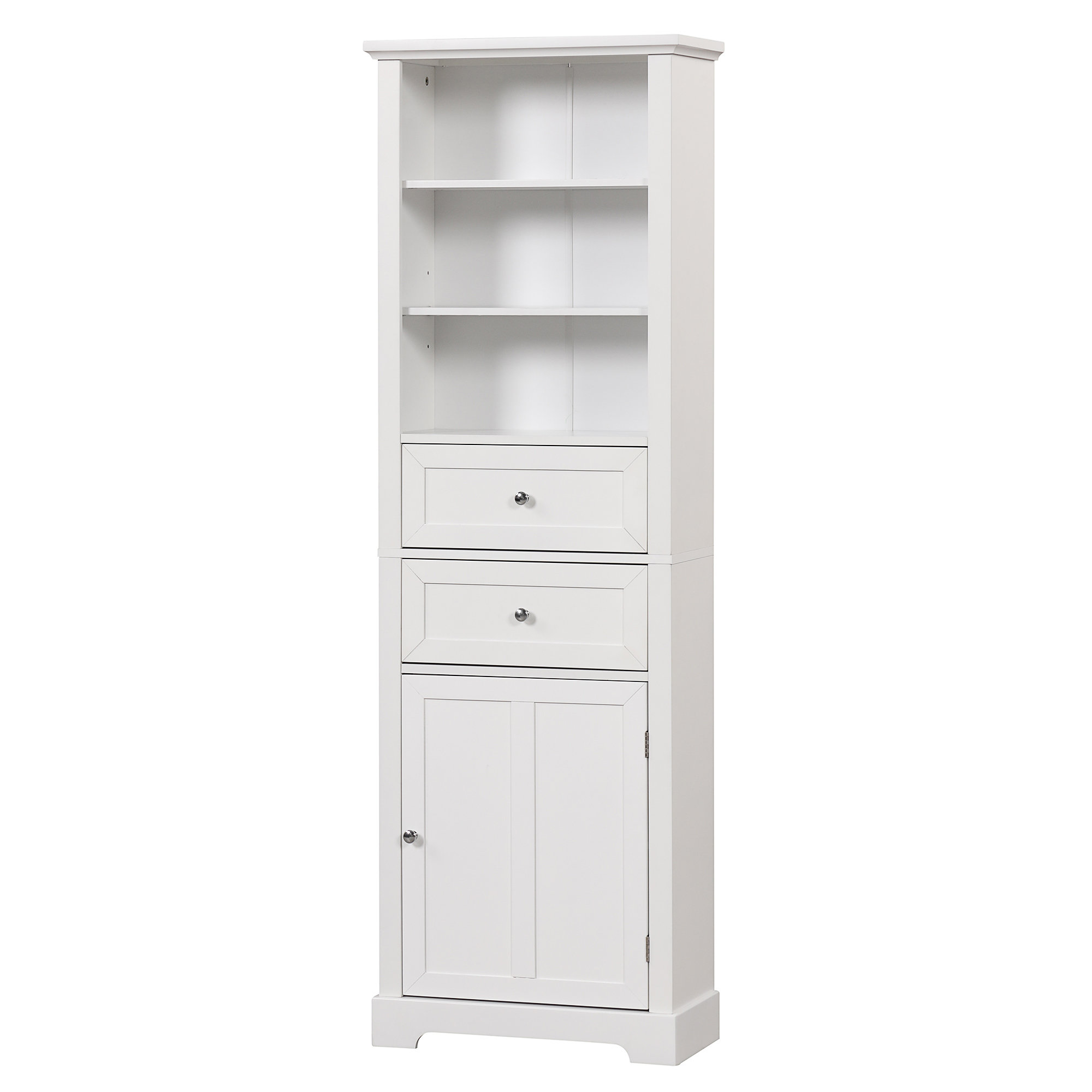 Latitude Run® Therine Freestanding Linen Cabinet 