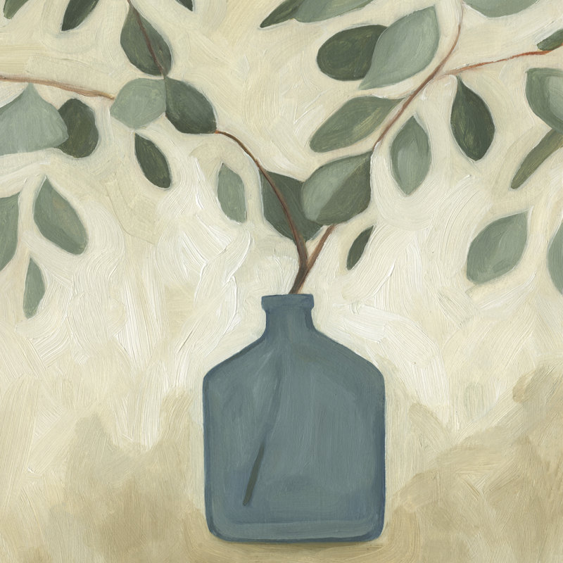 Greenery Still Life IV by Emma Scarvey - Wrapped Canvas Painting, 30cm H x 30cm W x 3.8cm D