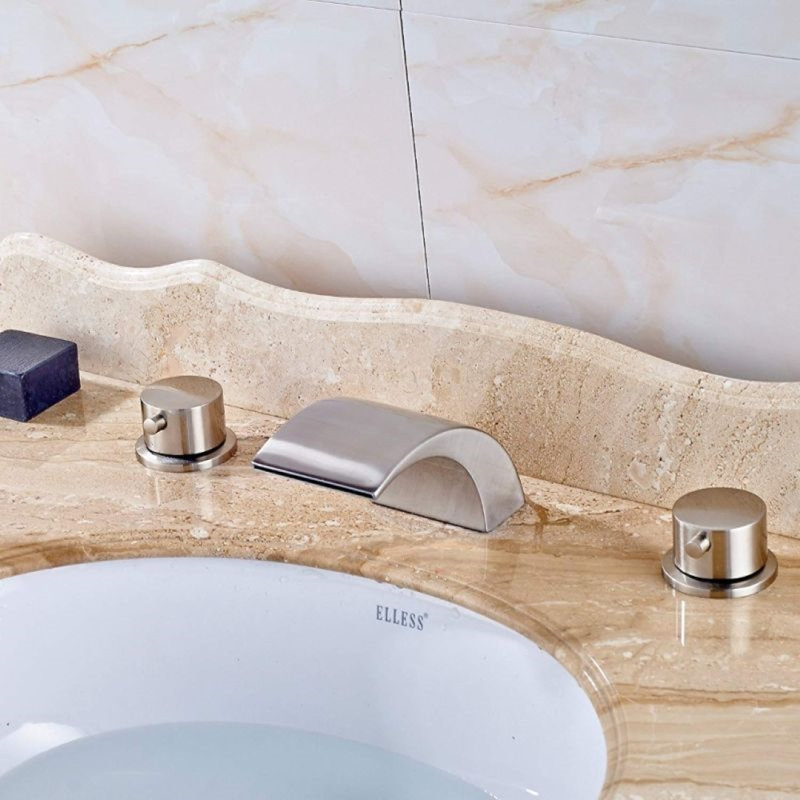 Round Rainfall Shower Head Combo with Hand Shower and Wall Mount Mixer