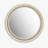 Frostley  Round Wood Wall Mirror with Beaded Detailing-1353079420
