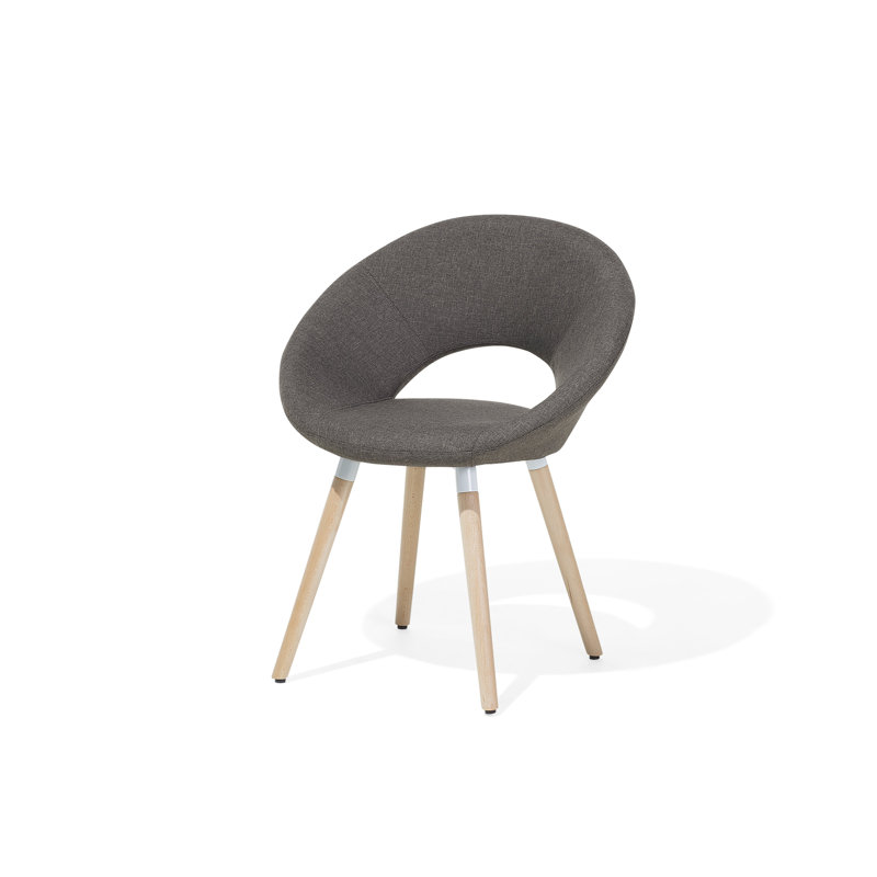 Terrence 46cm H Polyester Blend Upholstered Side Chair, Light Brown