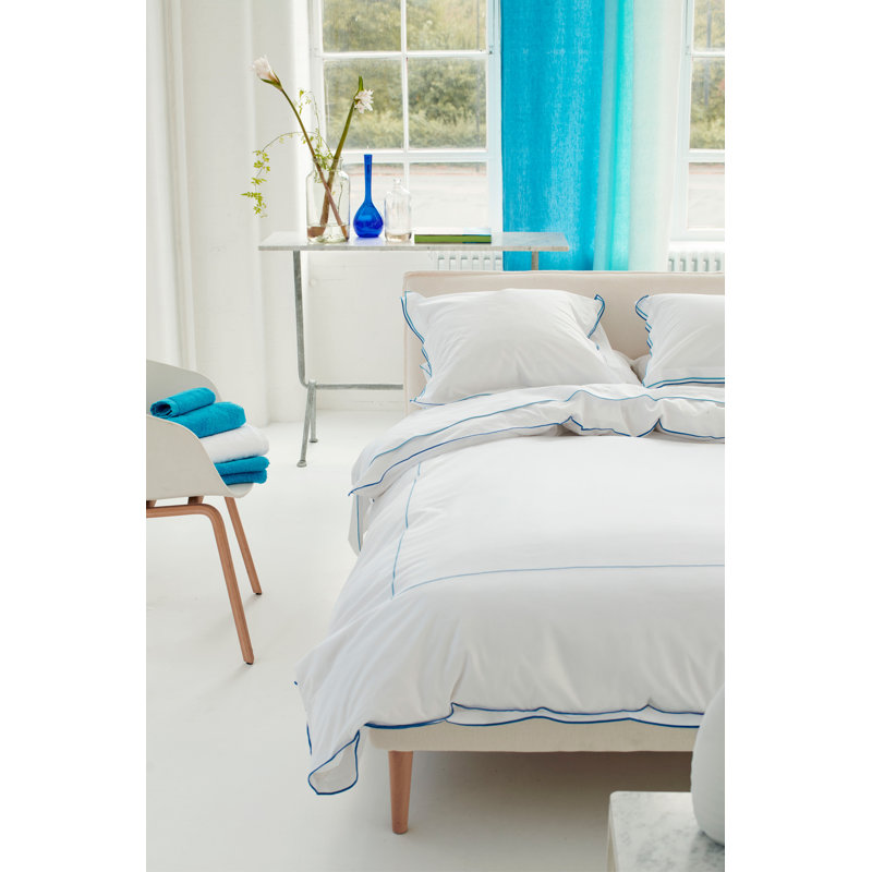 Designers Guild Astor Cobalt Blue 400 Thread Count Bedset, Double Bed (200 x 220 cm)