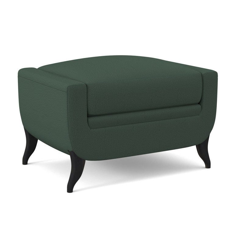 Armstrong Ottoman, Espresso, Filigree Ivory