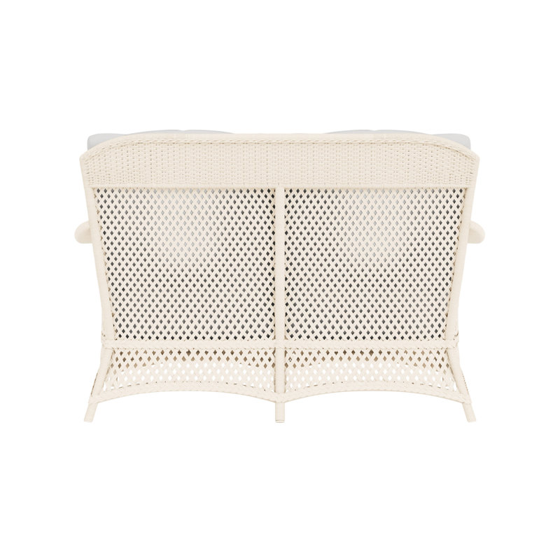 Grand Traverse Outdoor 2 - Seat Loveseat, Canvas Natural Sunbrella® Canvas, Caramel