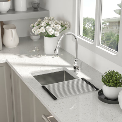 Undermount Sink - Undermount Stainless Steel Kitchen Sink 16 Gauge Single Bowl Kitchen Sink Deep Bar/Prep Sink Basin