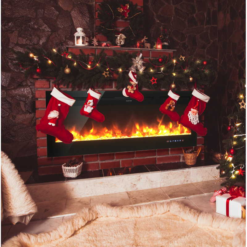 Adanac Electric Fireplace Insert, 21.5" H x 50" W x 5.5" D