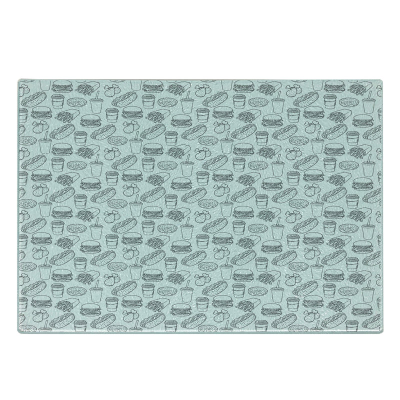 Planche à découper en verre trempé Ambesonne