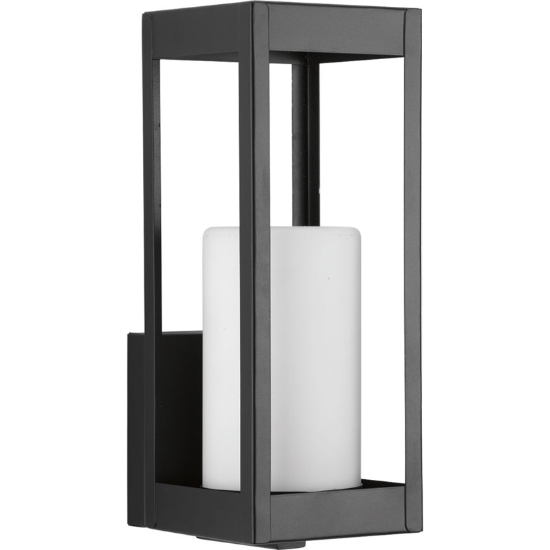 Luminaire à cloison d'extérieur noir Saida, Petit