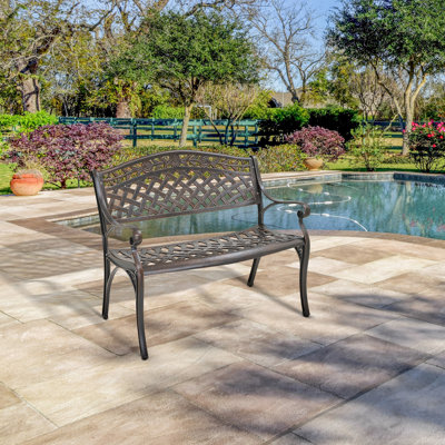 Banc de jardin en aluminium