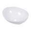 Lavabo de salle de bain vasque ovale en céramique 16 x 13 po