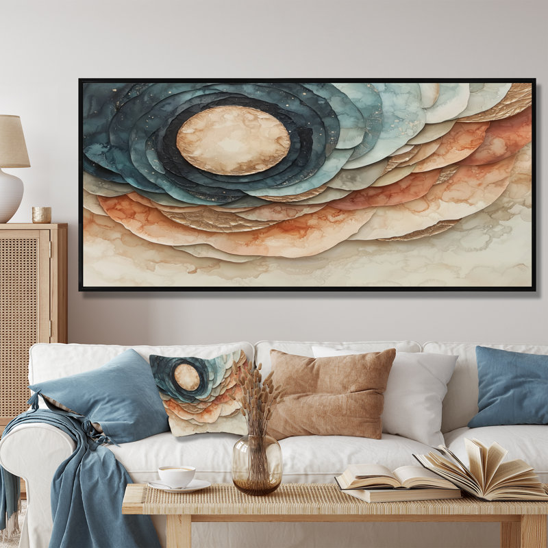 Mabery - Fantasy Wall Art, Black, 28" H x 60" W, Cadre flottant