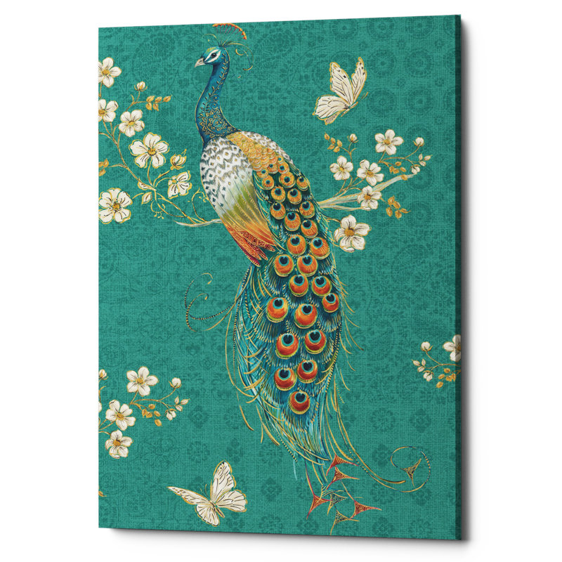 " Ornate Peacock XD " by Daphne Brissonnet, 60" H x 40" W x 1.5" D