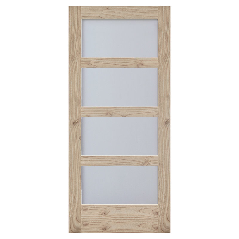 Porte intérieure en cèdre blanc MODA 4-Lite MODA, 28 po x 80 po