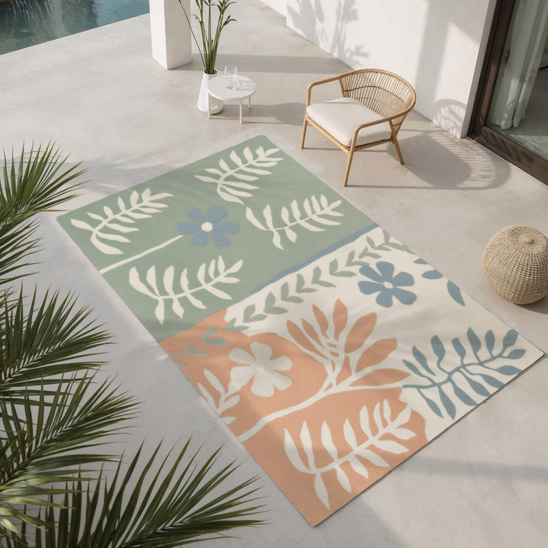Tapis intérieur et extérieur Rustic Prime Charm, Rectangle 5 pi x 7 pi