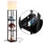 Maxwell 63 in. 3-Shelf USB-Charging LED Floor Lamp with Fabric Square Shade-628019177-628019176