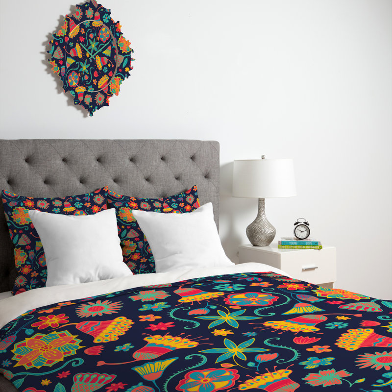 Housse de couette fleuri, Housse de couette pour grand lit, Luxe