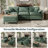 108'' Comfy  L Shaped Sectional Modular Cloud Sofa with Ottoman, Tool-free Easy Assembly Corduroy Couch-737905648