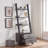 Modern Ladder Bookcase with Drawers, Multi-depth Shelves & Stable Design