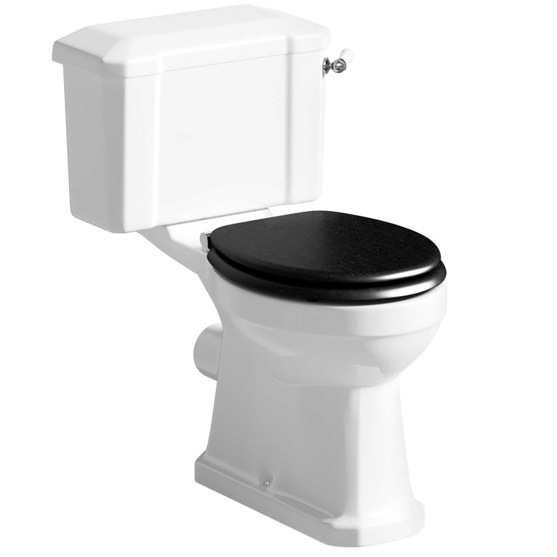 White Stone Courtez LPF Elongated Floor Mounted Kit (Seat Not Included)