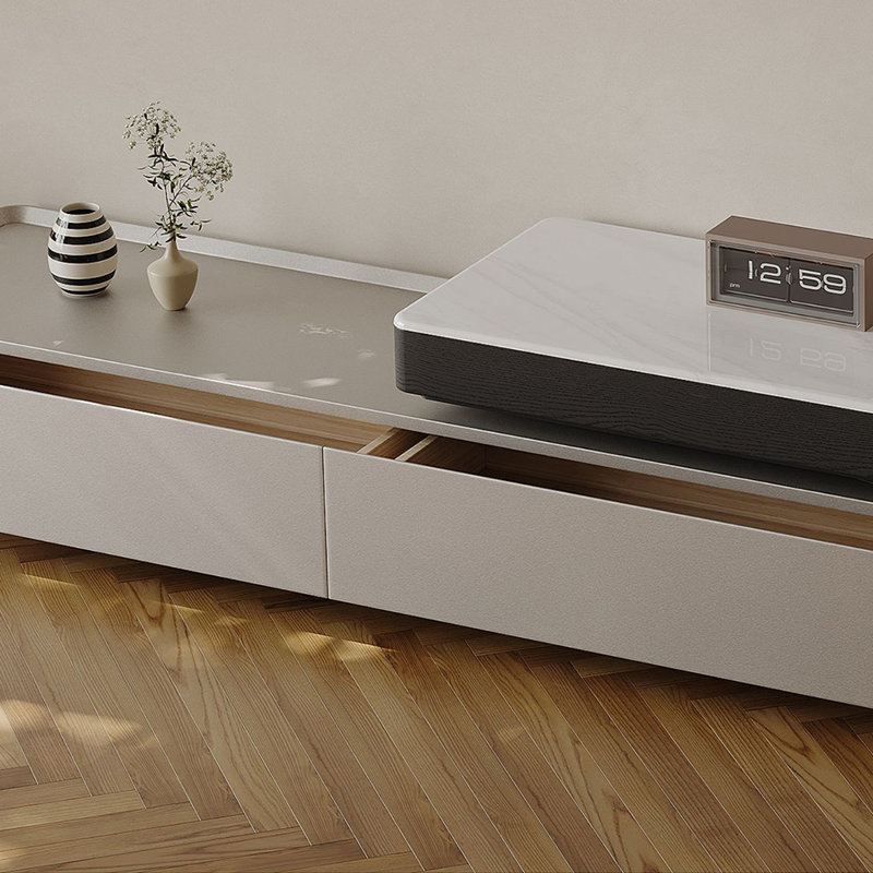 Meuble télé moderne et simple avec rangement télescopique