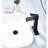 Single Handle, Waterfall, Bathroom Sink Faucet, Pop - Up Drain, Sinks Without Overflow, , Stainless Steel, Matte Black, Corrosion, Stable Water Flow Waterfall Spout, No Simple Installation-121553007
