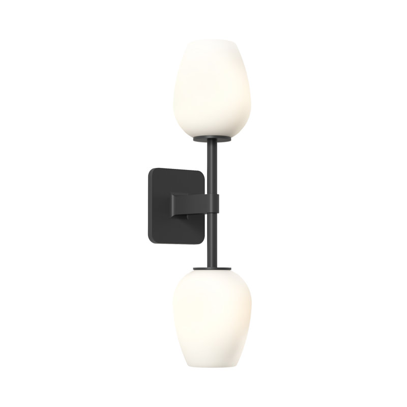 Tacoma 2 - Light Armed Sconce, Matte Black, 17.8" H x 4.88" W x 7.3" D, Tulip