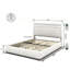 Grand lit plateforme tapissier Livory Ivory Boucle