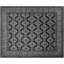 Tapis unique en laine noué à la main gris anthracite / gris / ivoire 12 pi x 14 pi 9 po