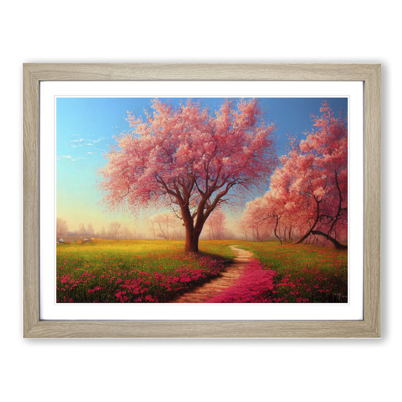 Spring Meadow Landscape - Single Picture Frame Print