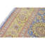 Tapis bleu et doré de haute qualité noué à la main